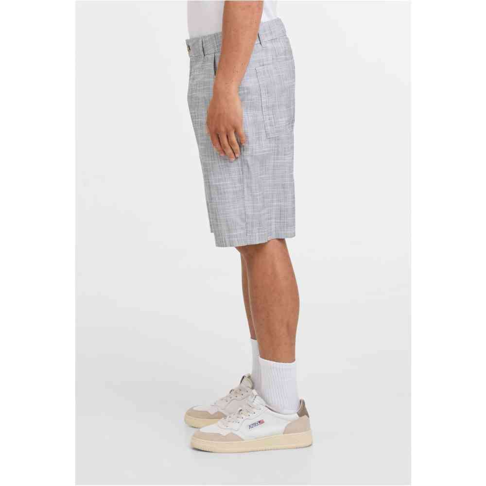 Urban Classics - Structured Skater Chino Pantalon court - Noir/Blanc